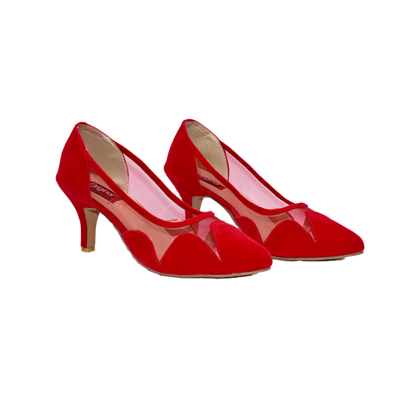 7302-WOMEN HEELS COURT SHOES