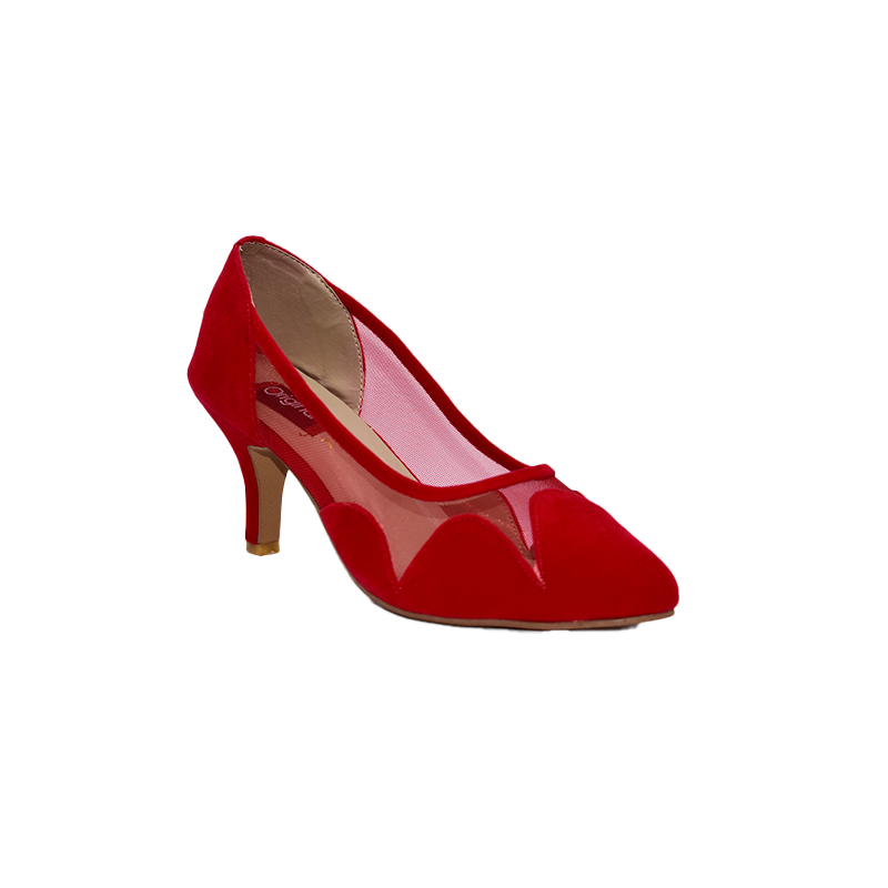 7302-WOMEN HEELS COURT SHOES