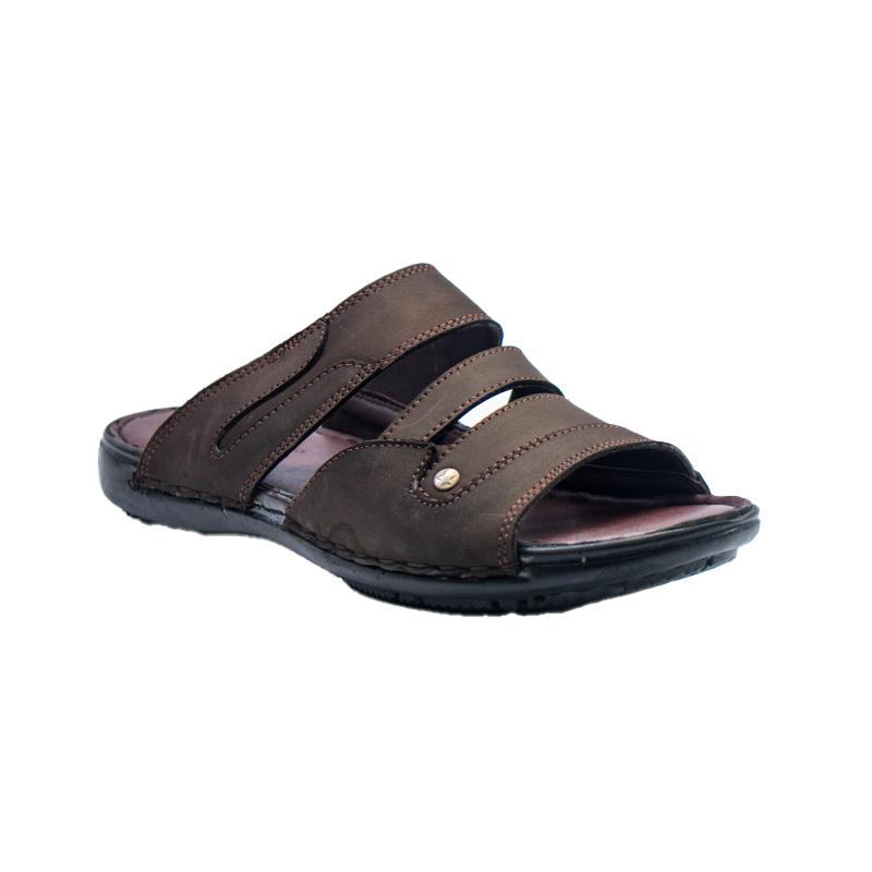 2464-MEN LEATHER SLIPPER
