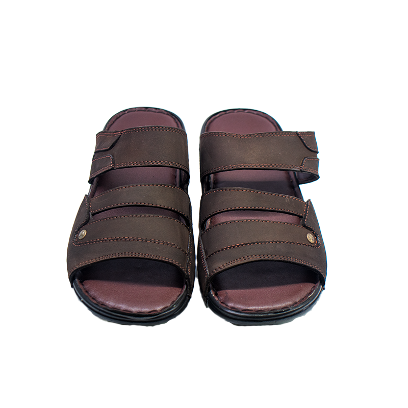 2464-MEN LEATHER SLIPPER