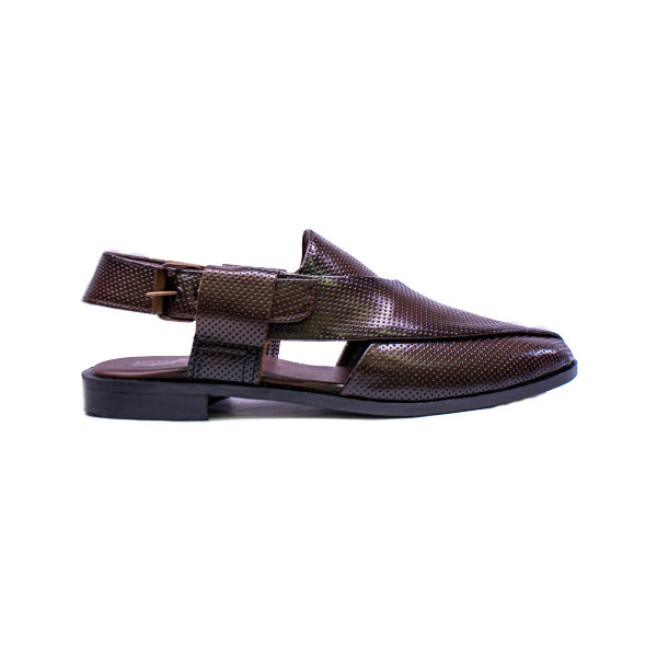 KS-4700-Men's Classic Leather Peshawari Sandal – Handcrafted Ethnic Footwear