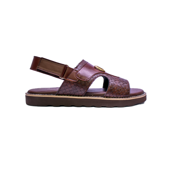 8010-BRN Men's Ethnic Comfort Sandals