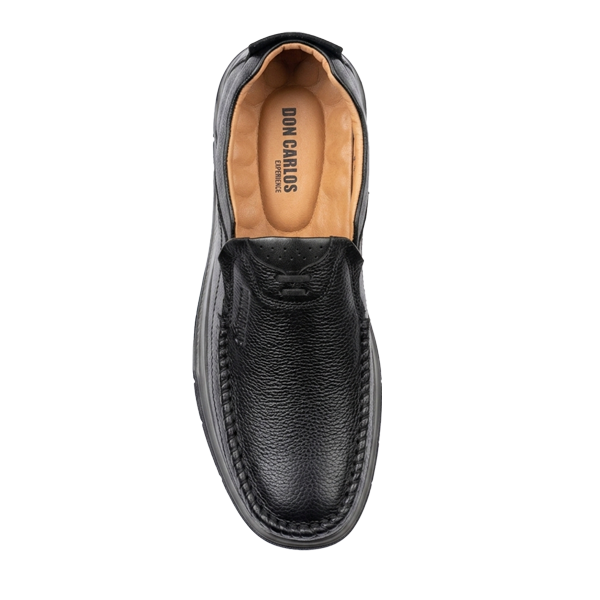 M-DC-0250015-Men’s Black Casual Slip-On Shoes – Don Carlos