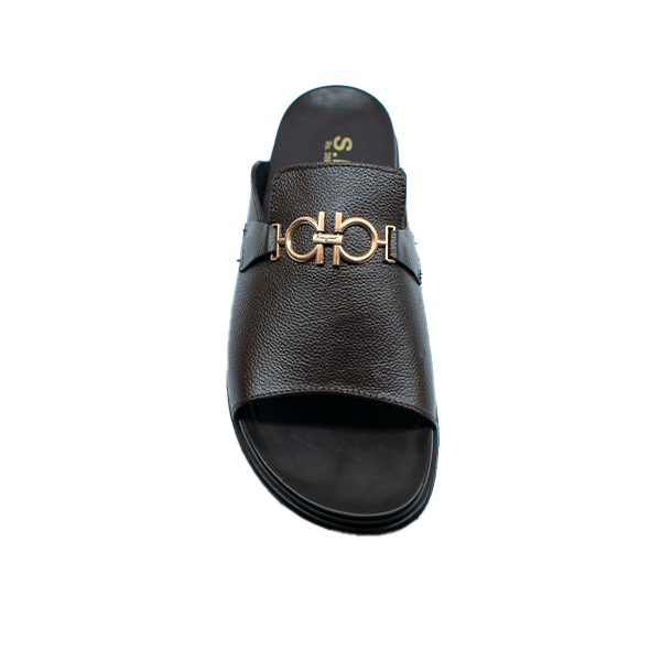 1013-Men’s Medicated leather slipper