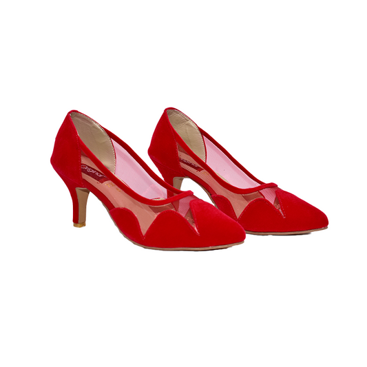 7302-WOMEN HEELS COURT SHOES