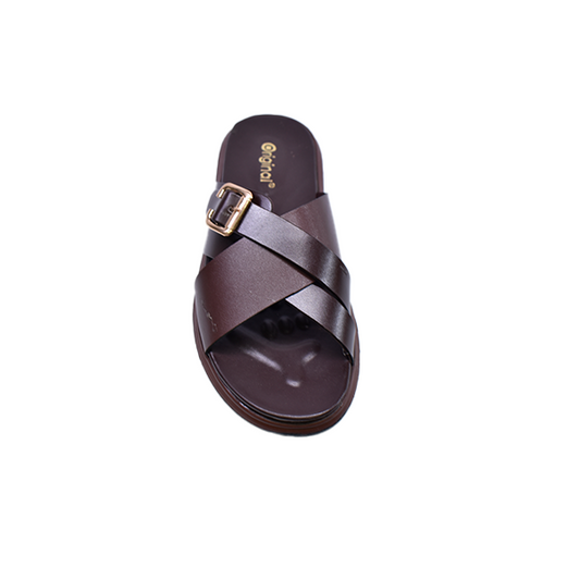 210139-Men’s  Cross-Strap Slippers