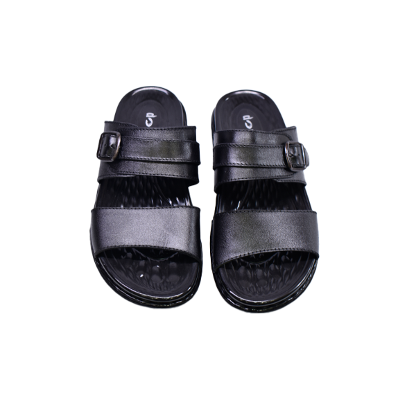 2514 Men’s Leather Medicated Slippers