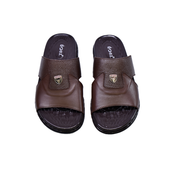 2516 Men’s Leather Medicated Slippers