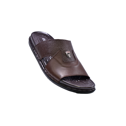 2516 Men’s Leather Medicated Slippers