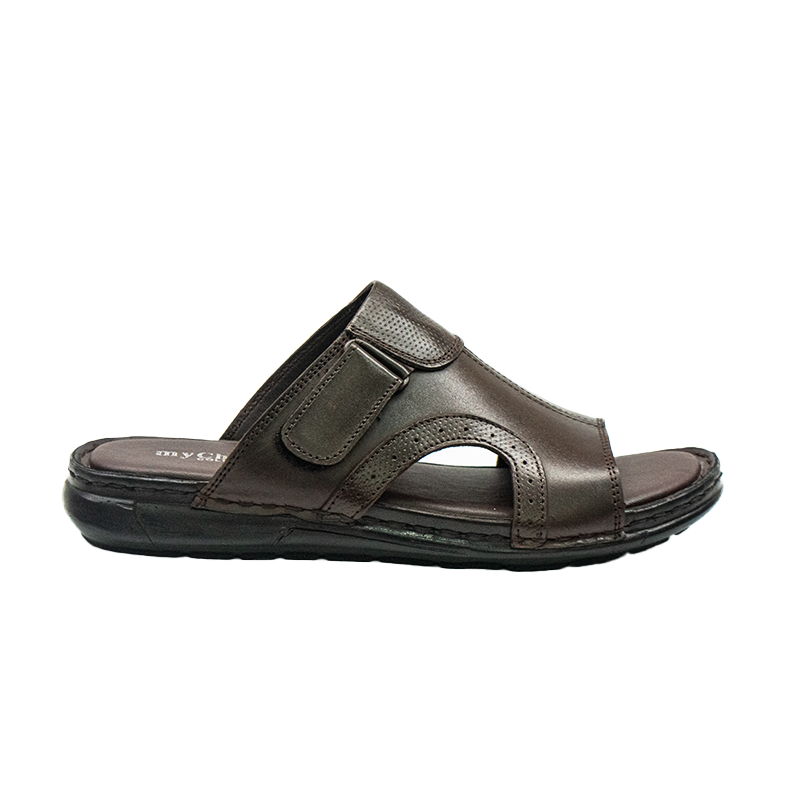KS-7065-MEN LEATHER SLIPPER
