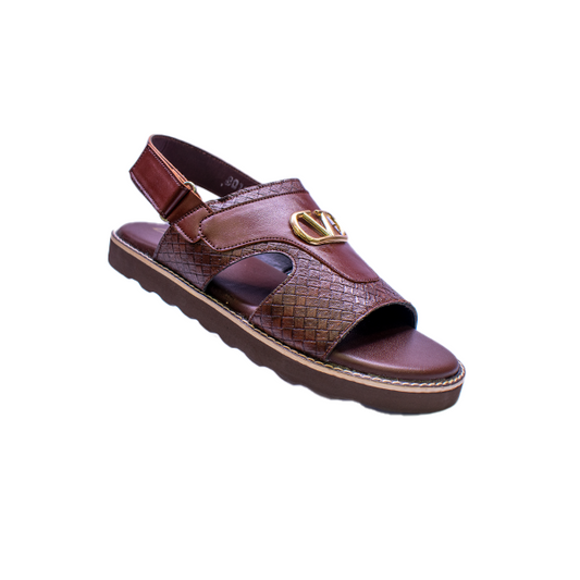 8010-BRN Men's Ethnic Comfort Sandals