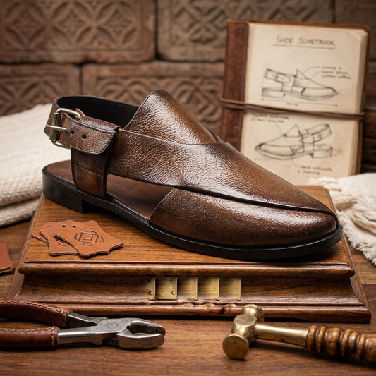 JLS-0152-Premium Men’s Leather Peshawari