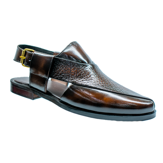 JLS-1417-Men’s Premium Leather Peshawari Chappal