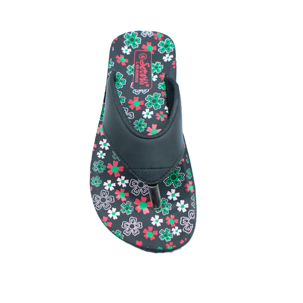L-SR-0350039-Women’s Printed Wedge Slipper – Casual Platform Flip Flop