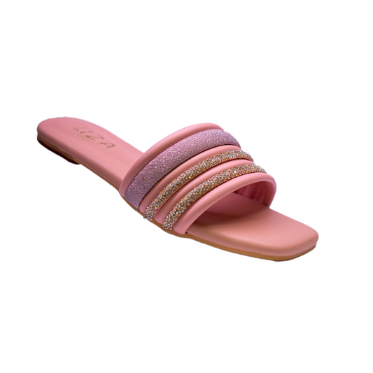 LZ-553 Women’s Embellished Flat Slippers