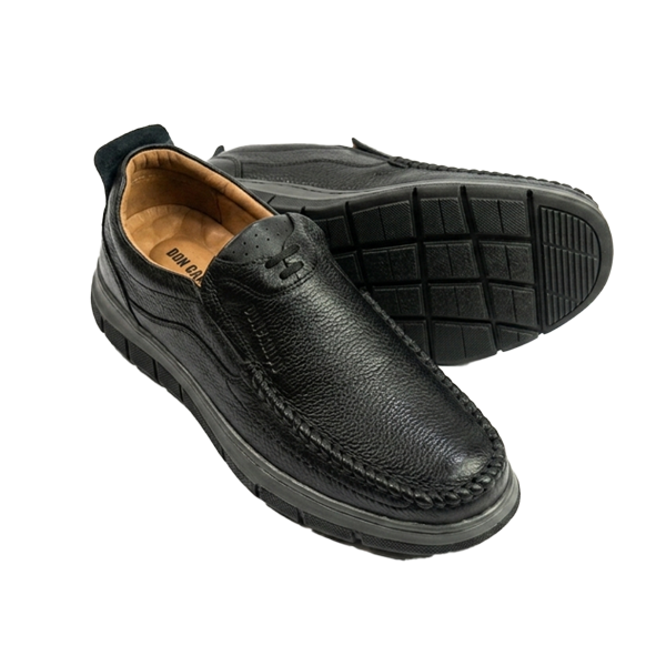 M-DC-0250015-Men’s Black Casual Slip-On Shoes – Don Carlos
