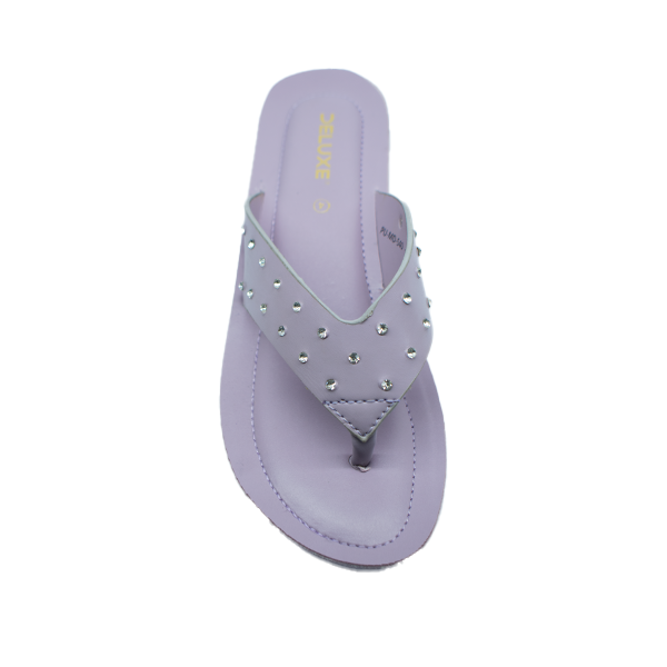 PU-MD-540-Women’s Studded Flat Slipper – Stylish Casual Flip Flop