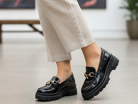 ROX-01 Black Women’s Chunky Loafers