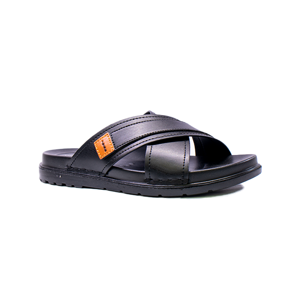 X-28101 Men’s Leather Medicated Slippers