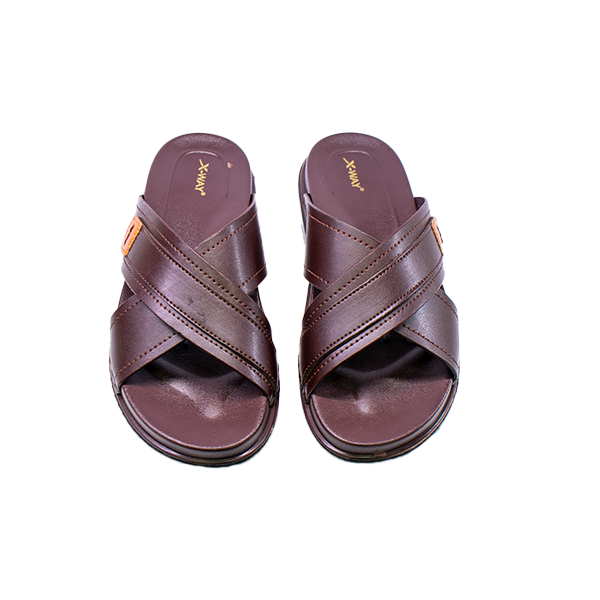 X-28101 Men’s Leather Medicated Slippers