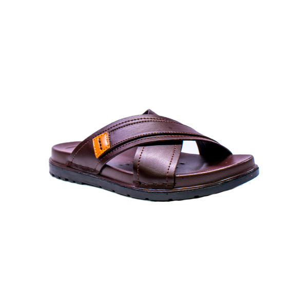 X-28101 Men’s Leather Medicated Slippers
