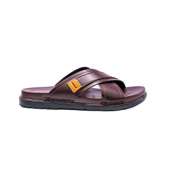 X-28101 Men’s Leather Medicated Slippers